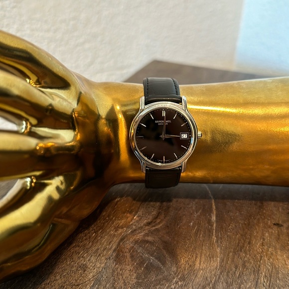 Raymond Weil Toccata Black Dial Black Leather Men's Quartz Watch 5569 X 124864 - Picture 3 of 13